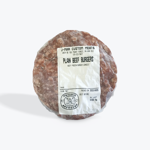 Plain Beef Burgers - 1.2lb