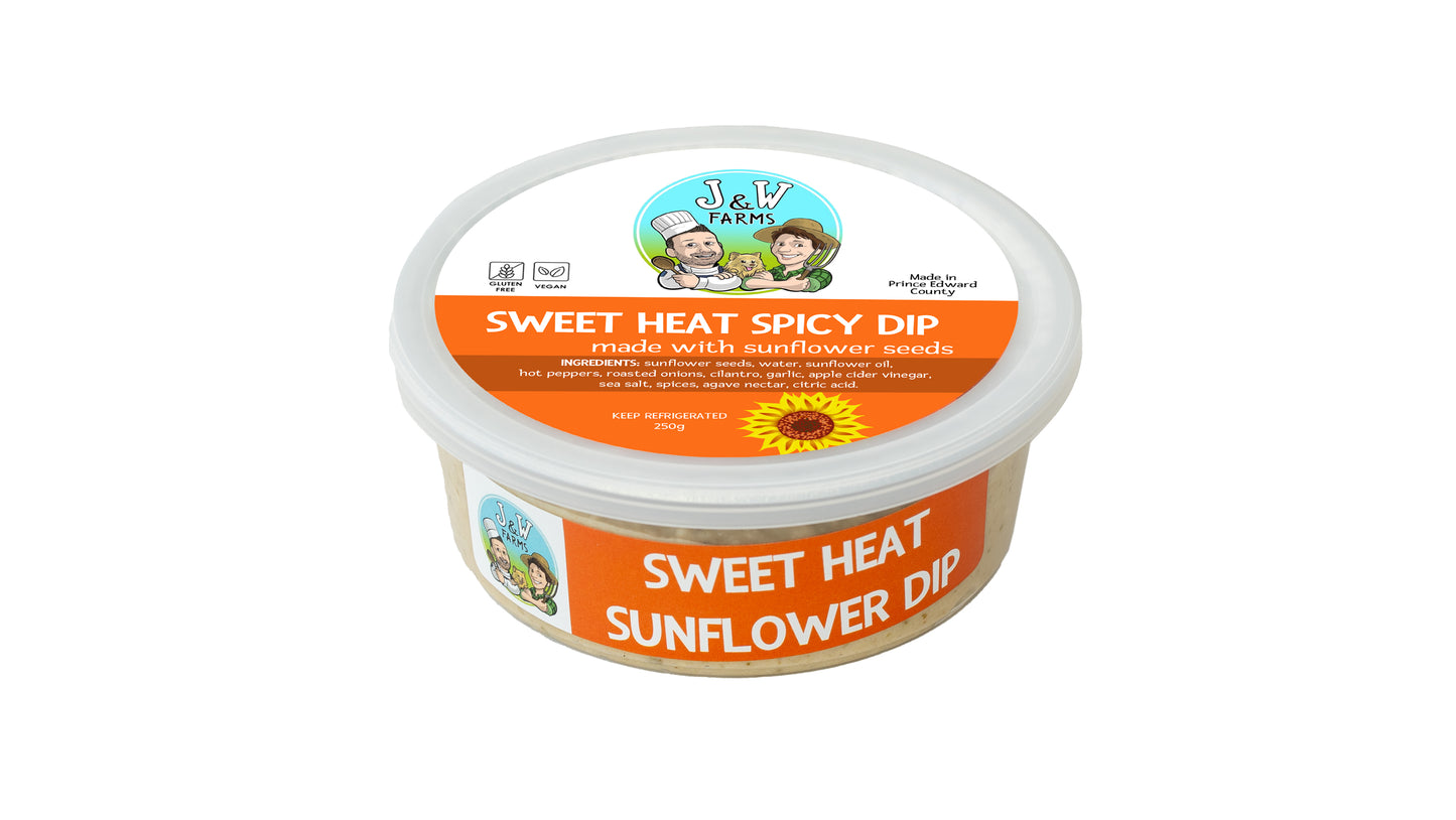 A Dip-Sweet Heat Spicy Sunflower Seed Dip