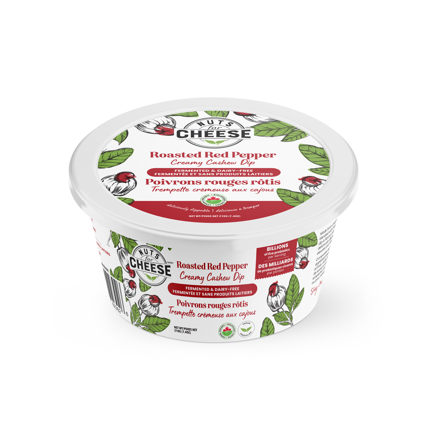 Roasted Red Pepper Creamy Cashew Dip 210g
