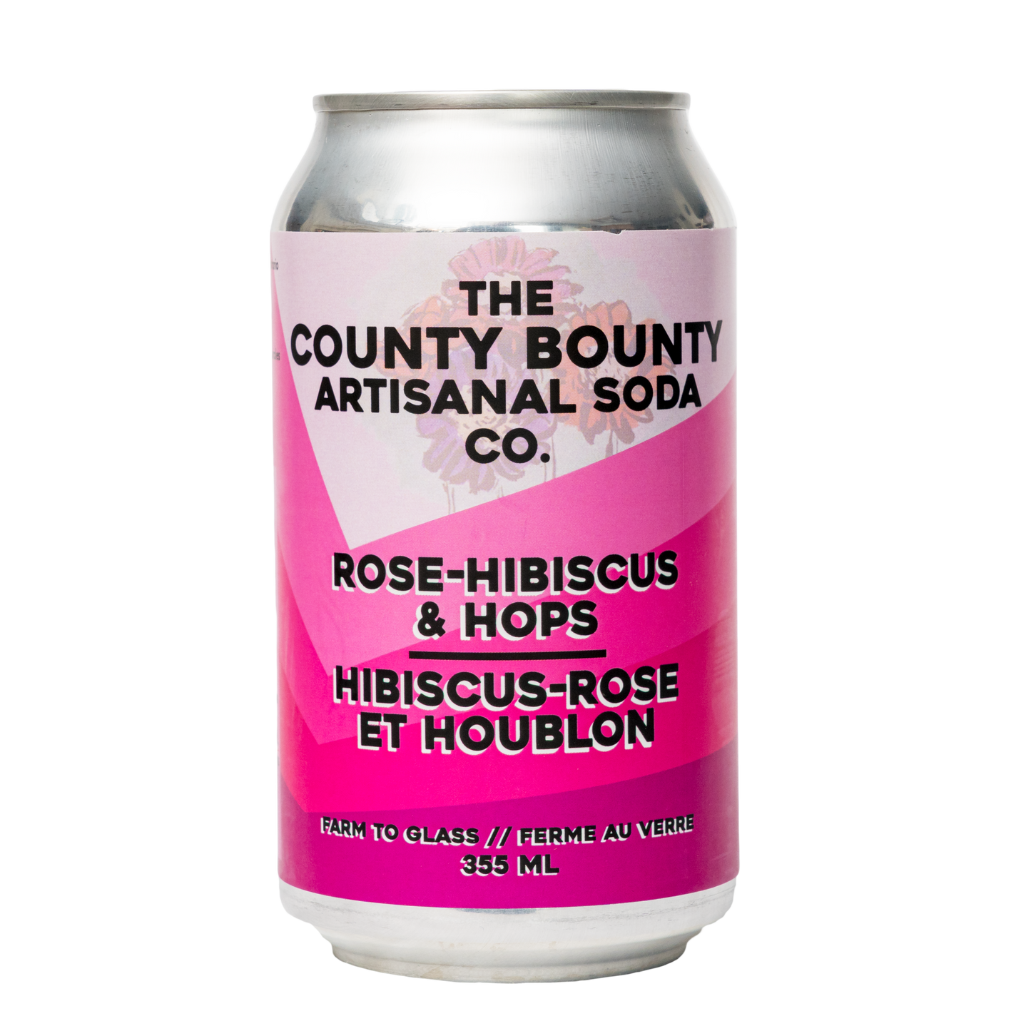 Rose Hibiscus Hops Soda - 4 pack