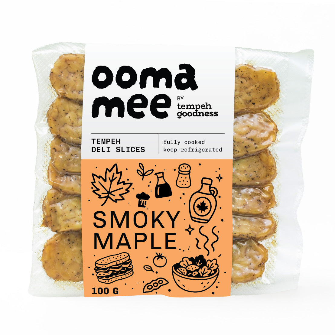 Smoky Maple – Tempeh Deli Slices