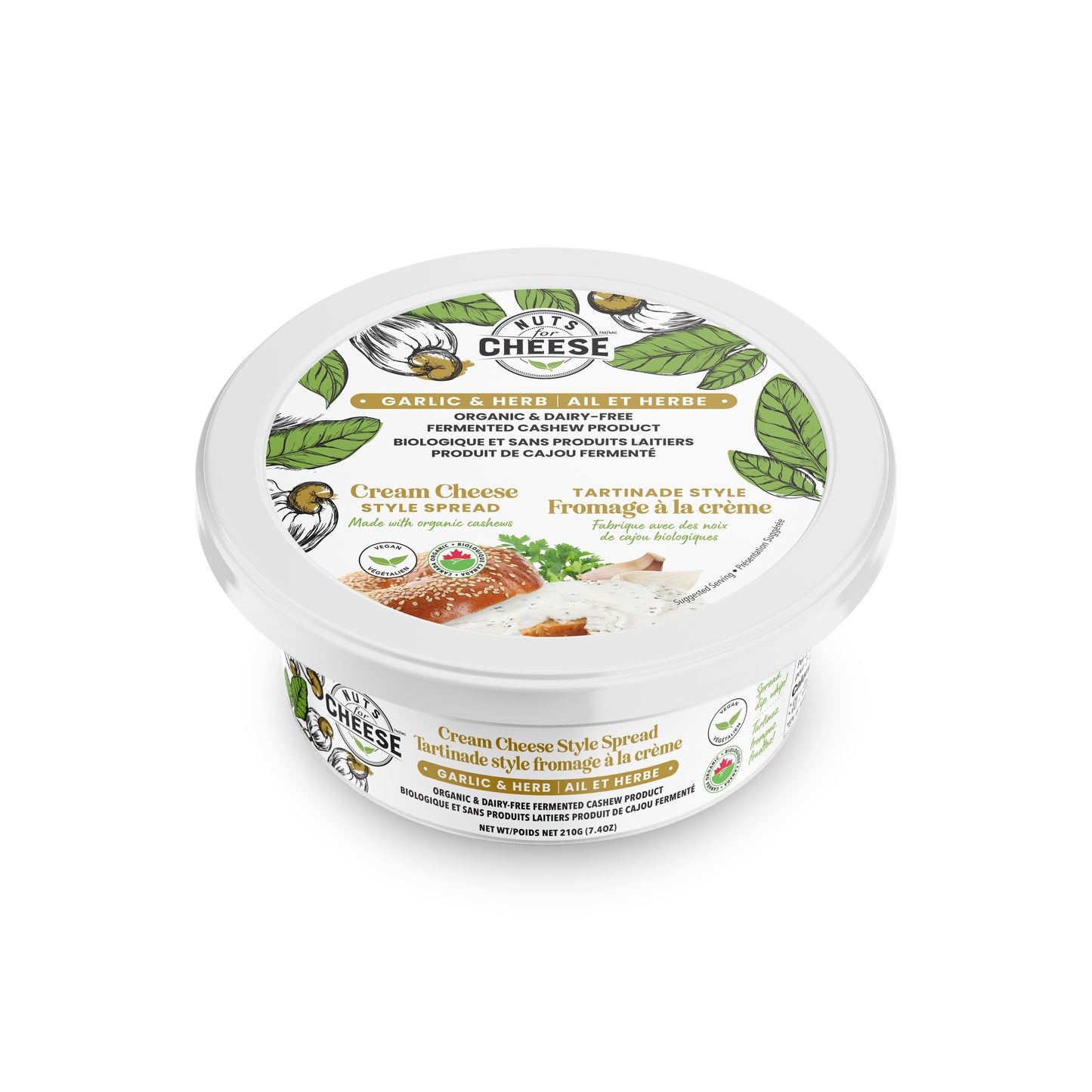 Garlic & Herb Cream Cheese Style Spread 210g