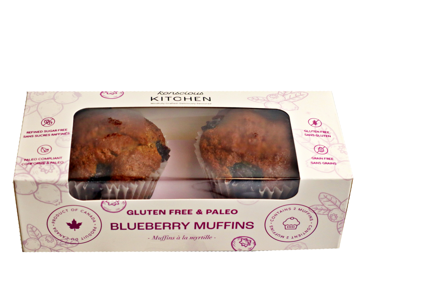 Paleo Blueberry Muffins - Pack of 2