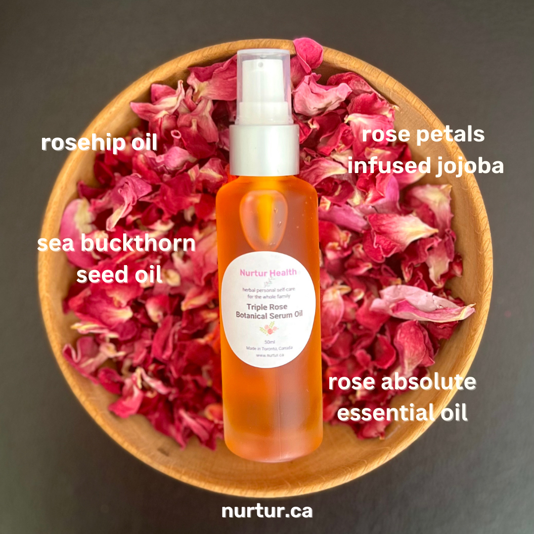 Botanical Face Oil Serum Triple Rose