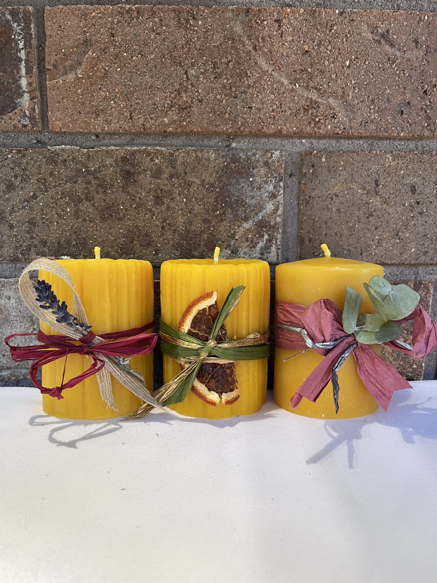 Beeswax candles - Pillars