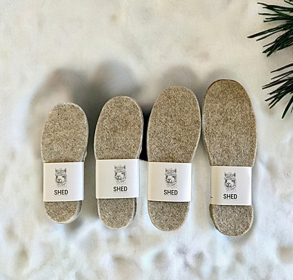 Alpaca Felted Insoles - Cold-Weather Comfort 8mm