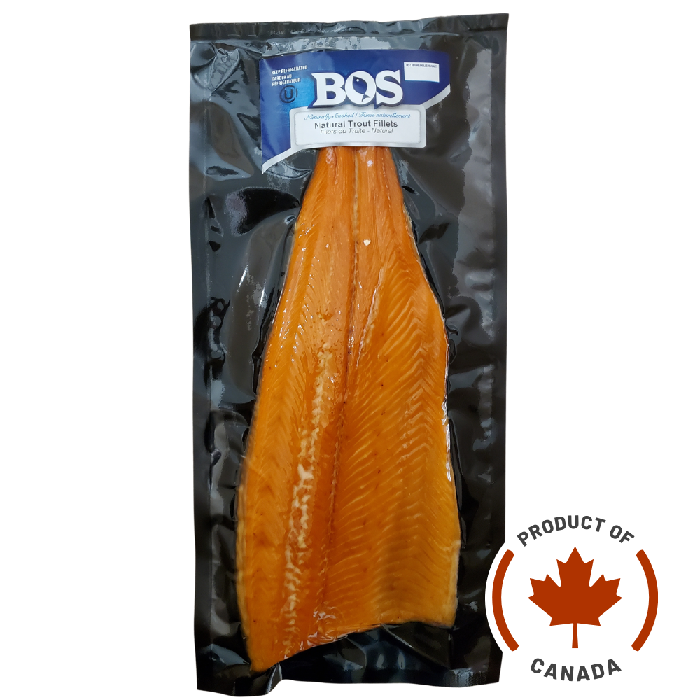 Hot Smoked Rainbow Trout Fillets - 2 x 190g