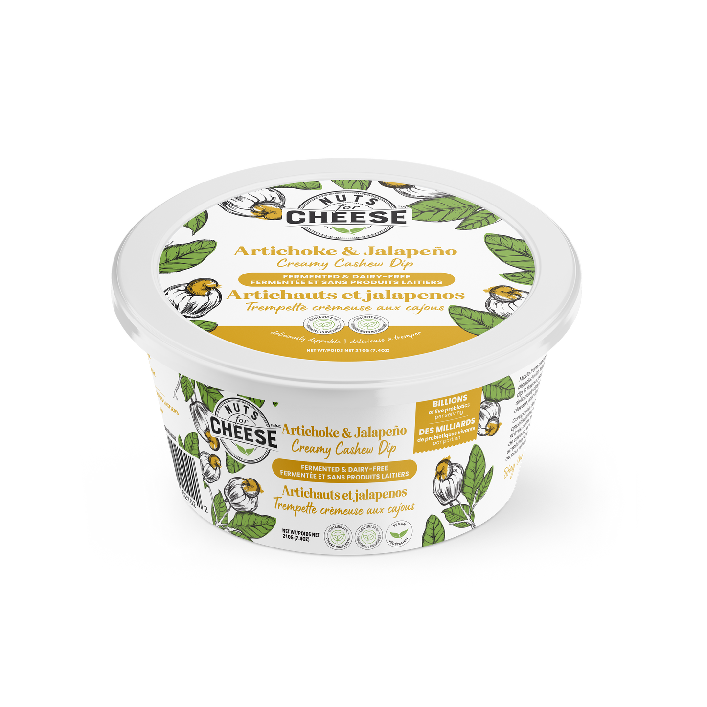 Artichoke & Jalapeño Creamy Cashew Dip