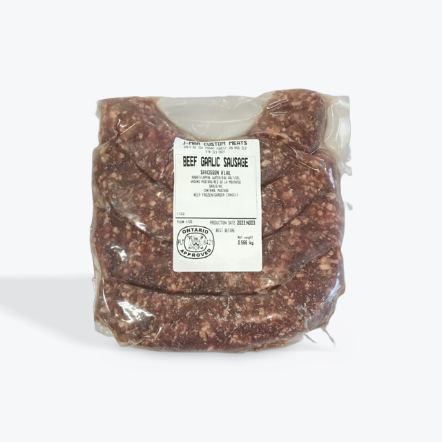 Beef Garlic Sausage - 1.25lb