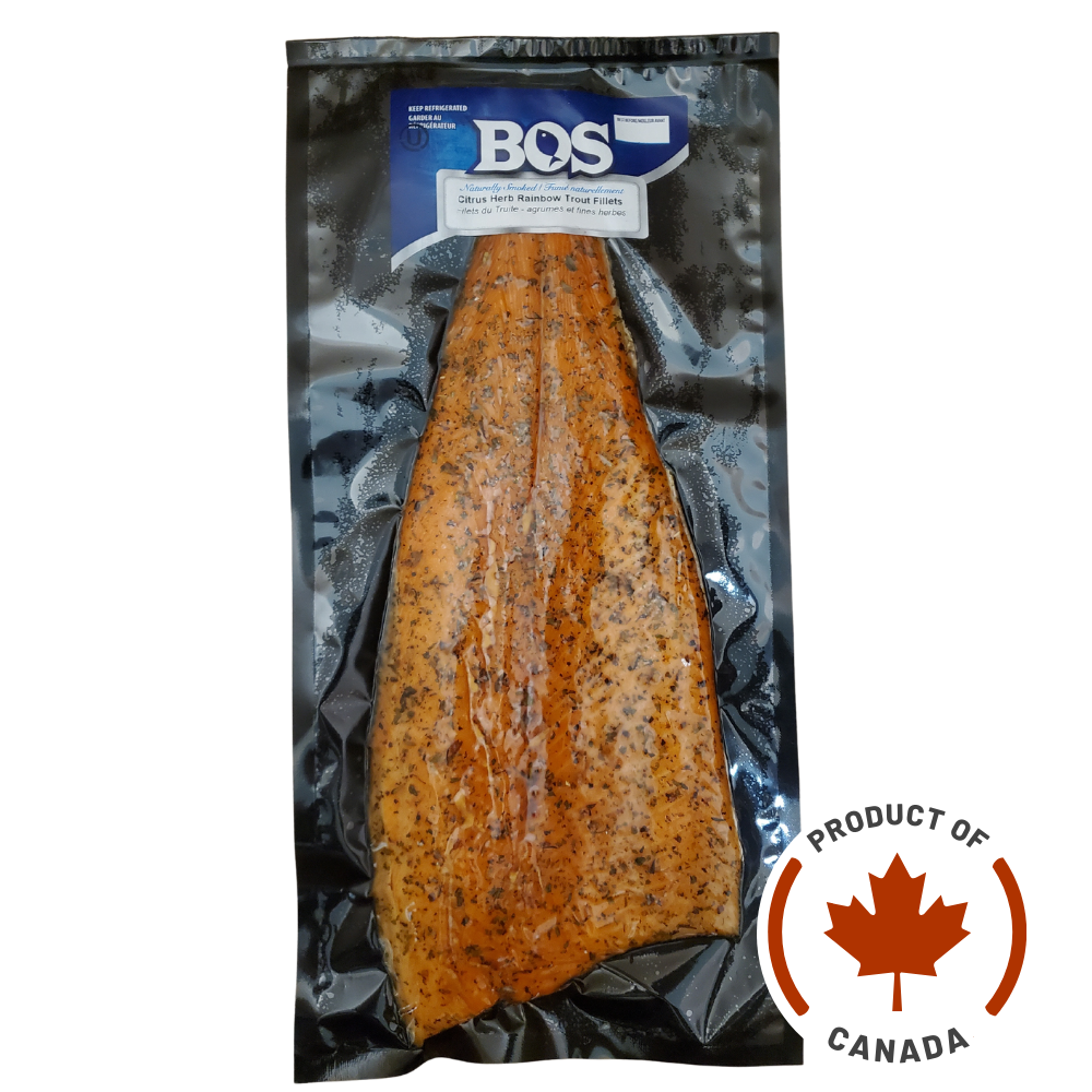 Hot Smoked Rainbow Trout Fillets - 2 x 190g
