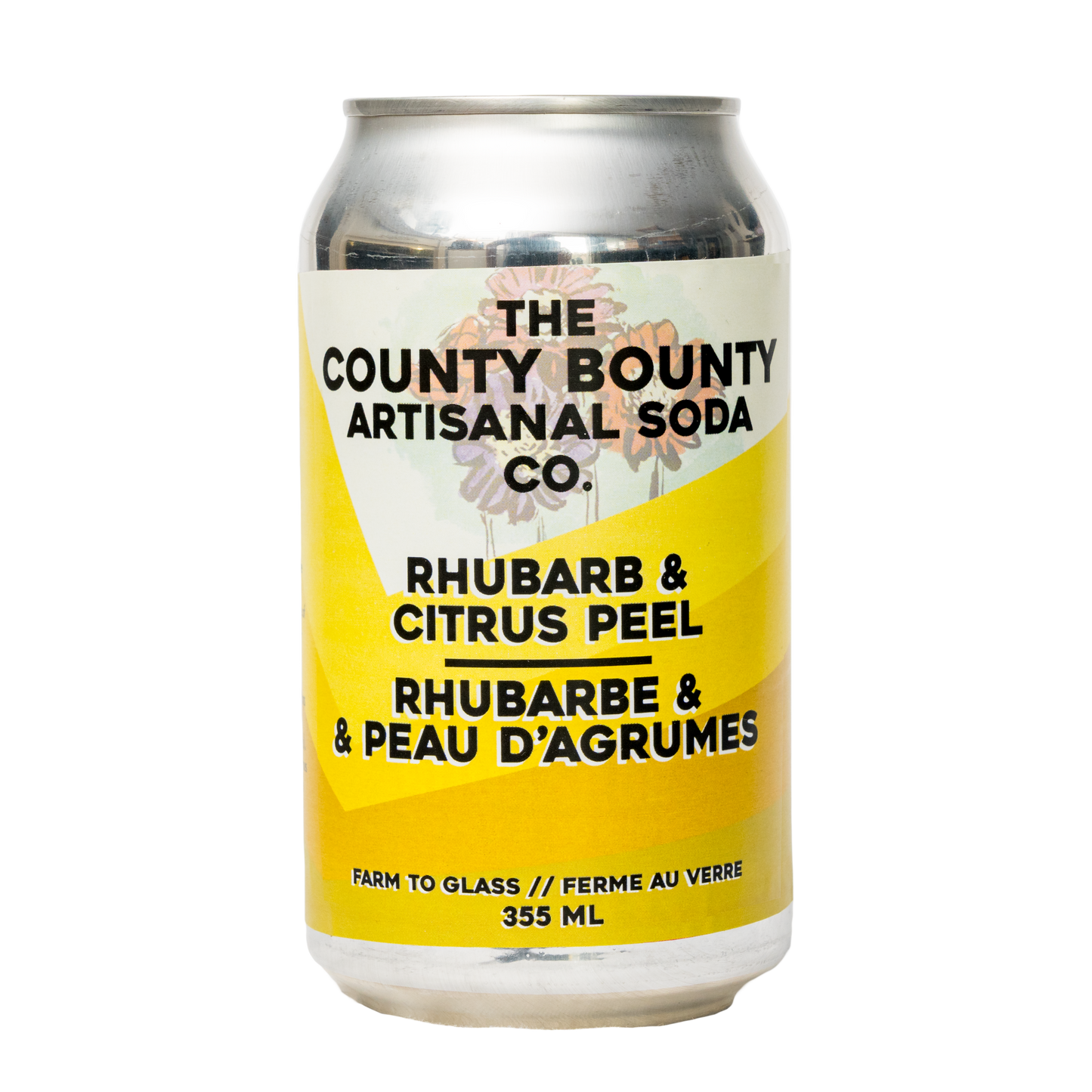 Rhubarb Citrus Peel Soda - 4 pack