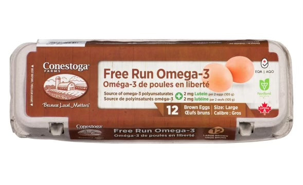Conestoga Omega Free Run Brown - 1 dozen