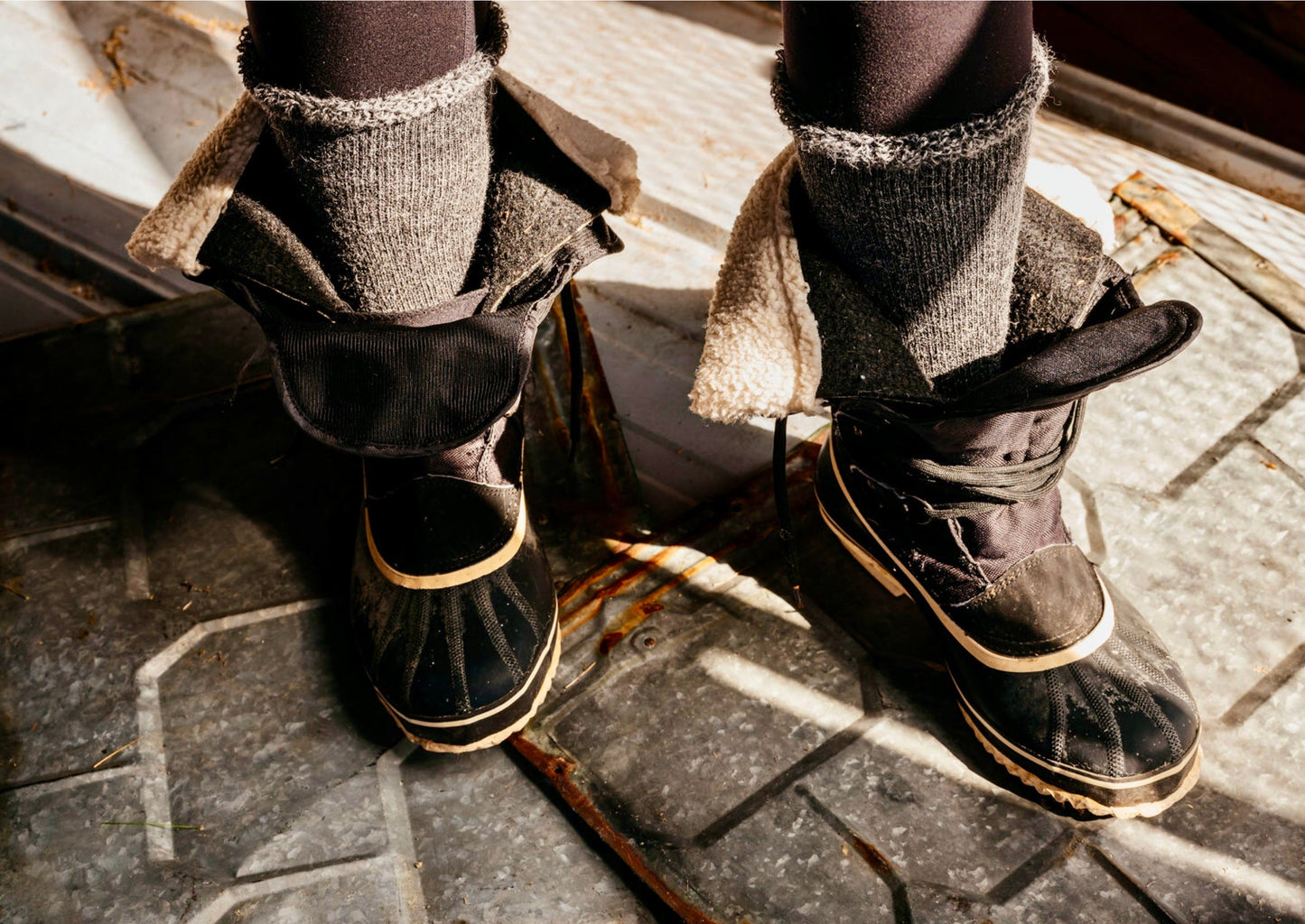 Alpaca Terry Sock - Ultimate Thickness - Light grey