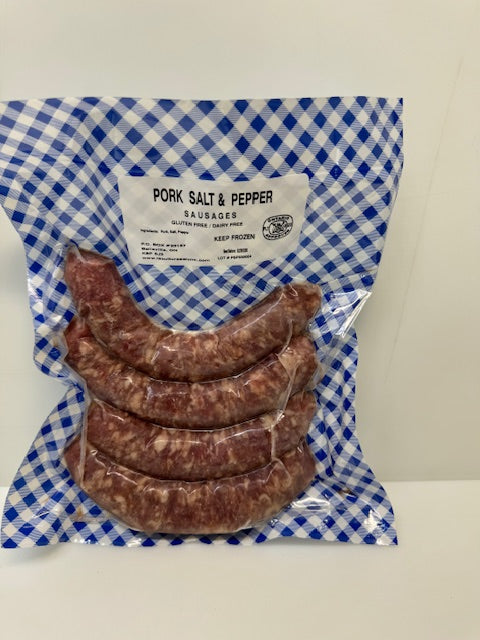 Pork Salt & Pepper Sausages, 4/pack