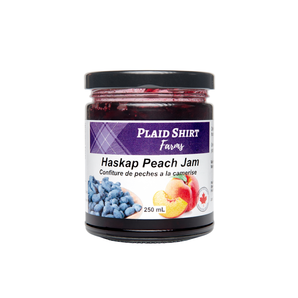 Plaid Shirt Farms Haskap Peach Jam – 250 ml