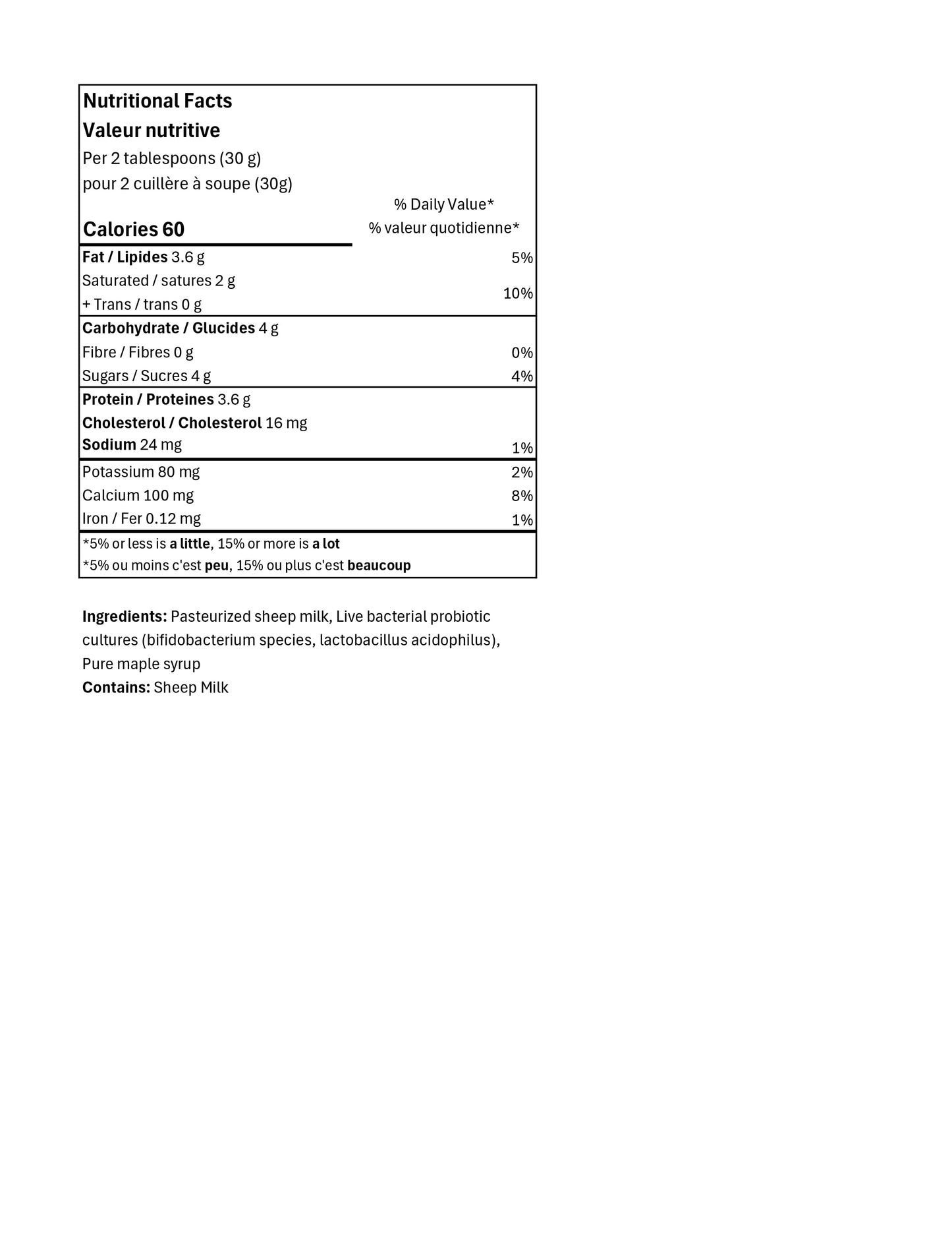 Mystic Maple LaBAAneh Sheep Cheese - 200g