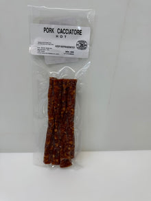 Cacciatore, pork, thin, pepperettes, hot, 4 in a pack/80 ~100gm