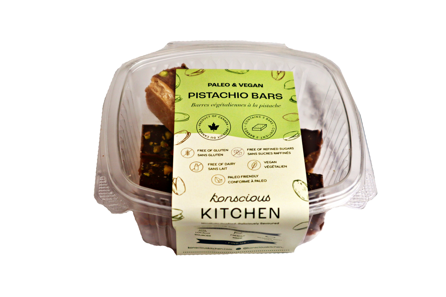 Pistachio Bar - Pack of 3
