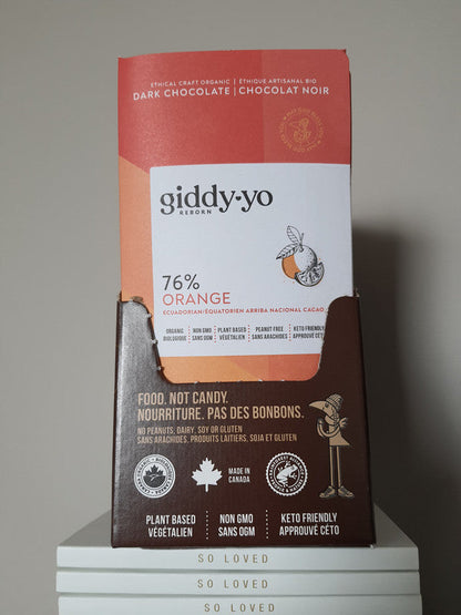 Orange 76% Dark Chocolate Bar