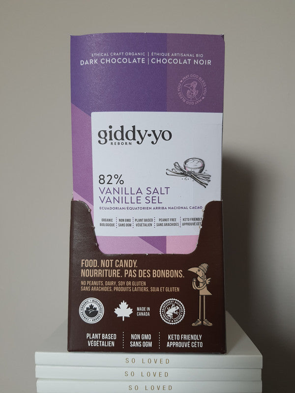 Vanilla Salt 82% Dark Chocolate Bar