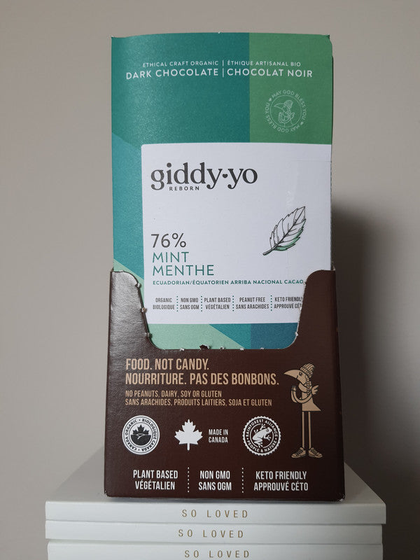 Mint 76% Dark Chocolate Bar