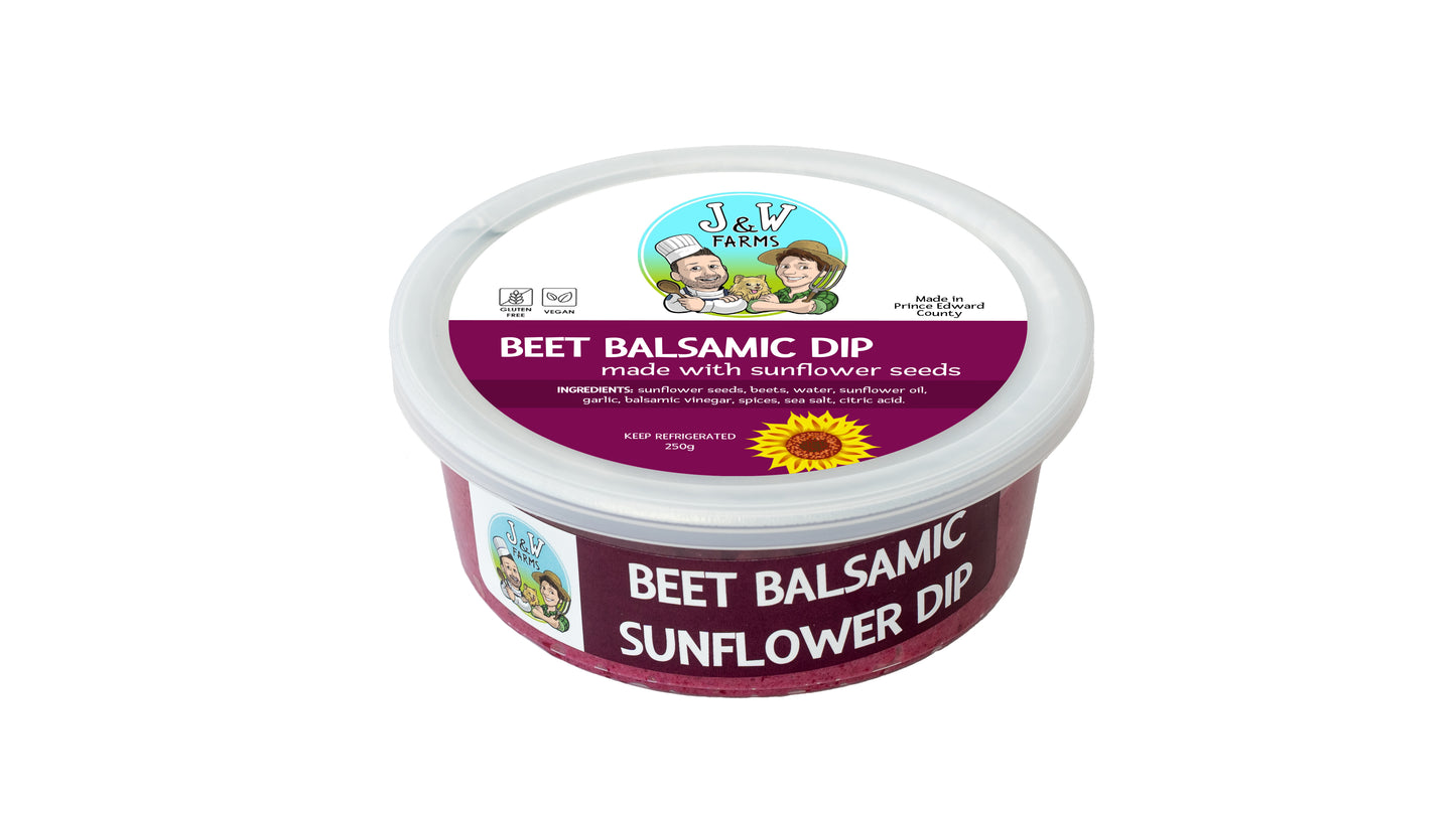 A Dip-Beet Balsamic Sunflower Seed Dip