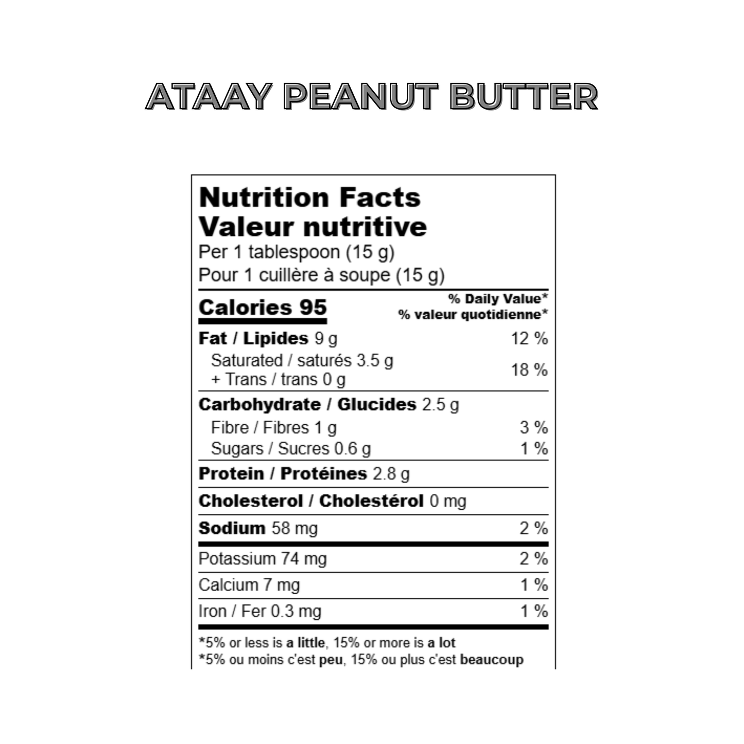 Small Ataay Peanut Butter Pack