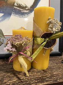 Beeswax candles - Pillars