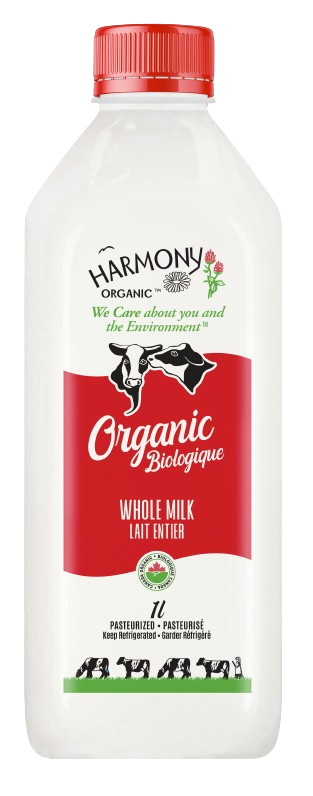 Organic Whole Milk - 1L PET Bottles