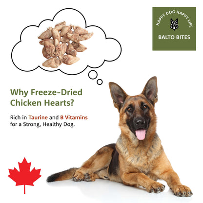 Freeze-Dried Chicken Hearts Dog Treats