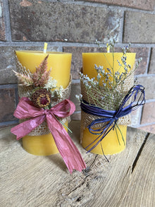 Beeswax candles - Pillars