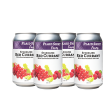 Plaid Shirt Farms Red Currant with Raspberry & Lime – Sparkling Beverage – 4 x 355 ml