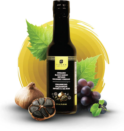 Organic Black Garlic Balsamic Vinegar – 10-Year Aged (150 ml)