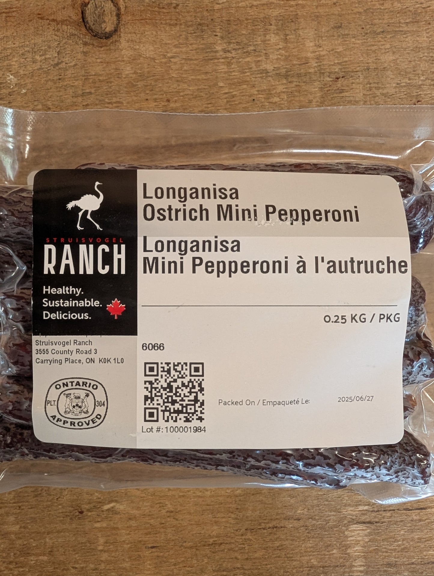 Ostrich Pepperettes