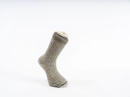Alpaca Terry Sock - Ultimate thickness SM 5-8 Light grey