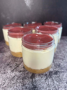 White Chocolate Raspberry Cheesecake in a jar - 6oz