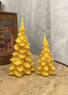 Beeswax candles - Rustic trees