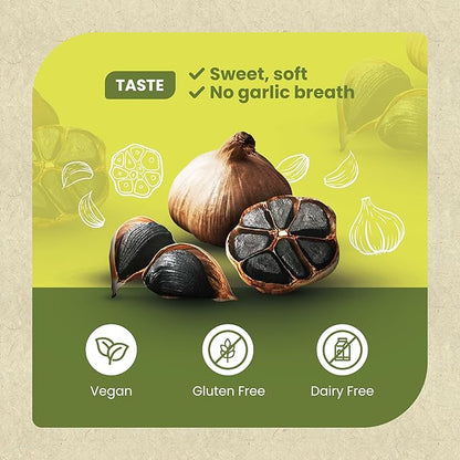 Organic Canadian Black Garlic Whole Bulbs - 40 days aged (75 g)