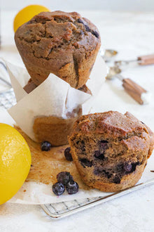Buckwheat Blueberry Lemon & Spice Muffins