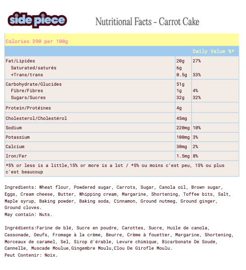 Maple Carrot Cake '10