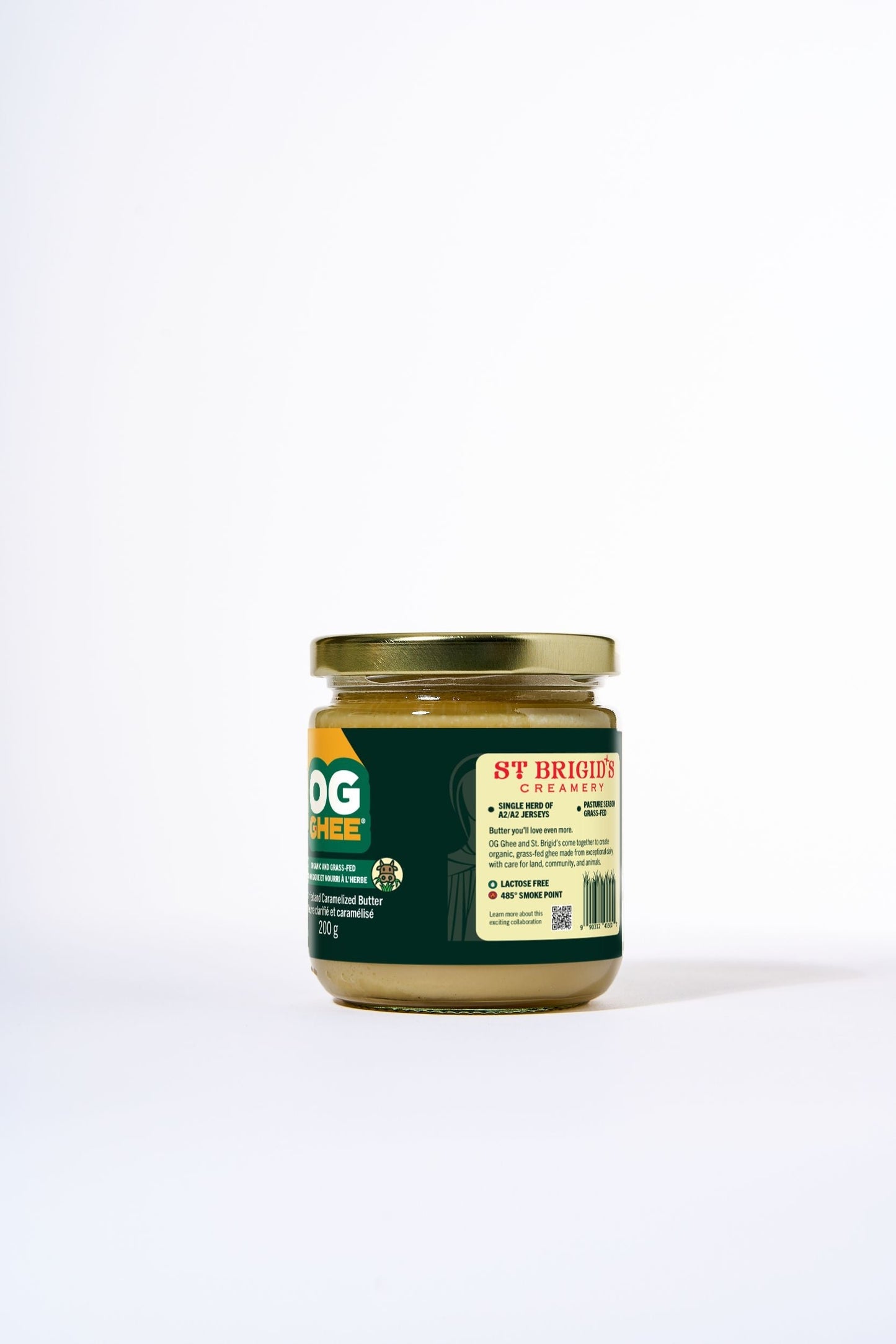 SBCxOG Ghee Organic Grassfed A2 Ghee Jar Side
