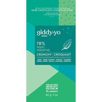 Mint Crunchy 78% Dark Chocolate Bar