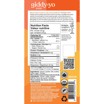 Orange Crunchy 78% Dark Chocolate Bar