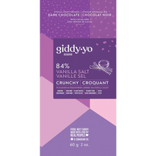 Vanilla Salt Crunchy 84% Dark Chocolate Bar