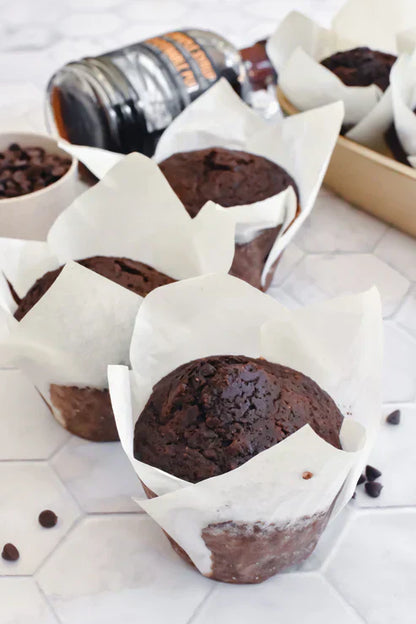 Double Dark Chocolate Chip Muffins