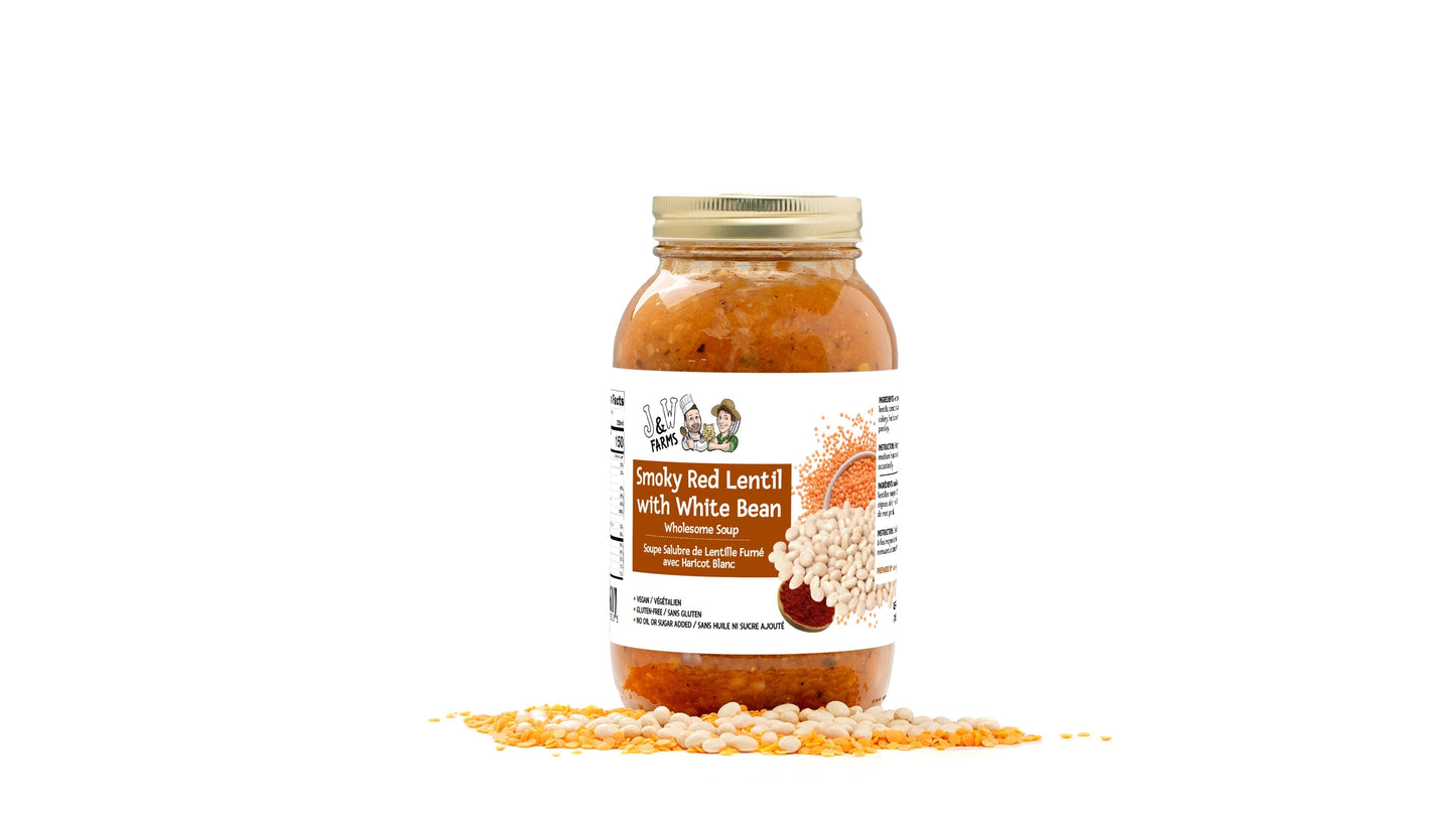 SALE! Smoky Red Lentil with White Bean Soup