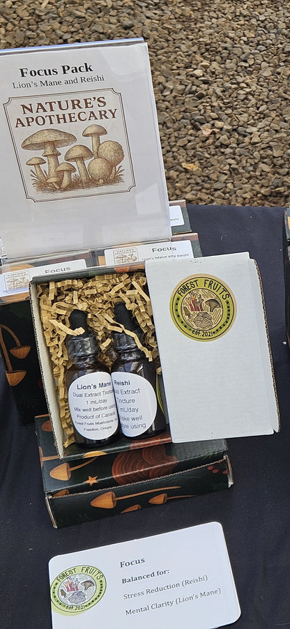 Lion's Mane and Reishi Dual Extract Tinctures.