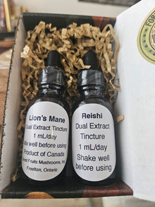 Focus Pack. Lion's Mane and Reishi dual extract tinctures.