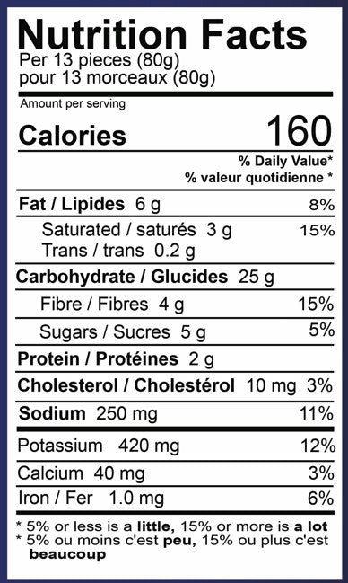 Sweet Potato Fries Nutrition Fact Sheet Tallow & Fries