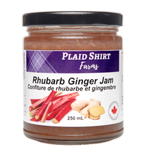 Plaid Shirt Farms Rhubarb Ginger Jam – 250 ml